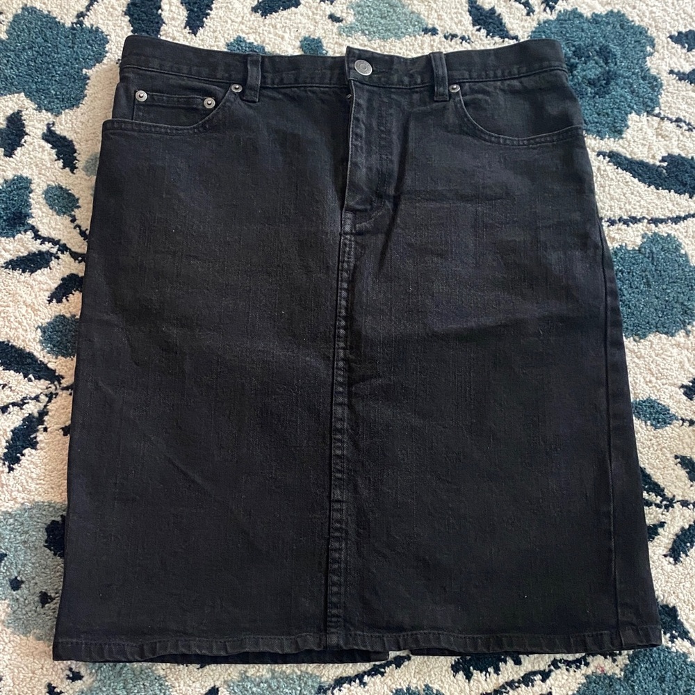 Ralph Lauren Black Denim Skirt